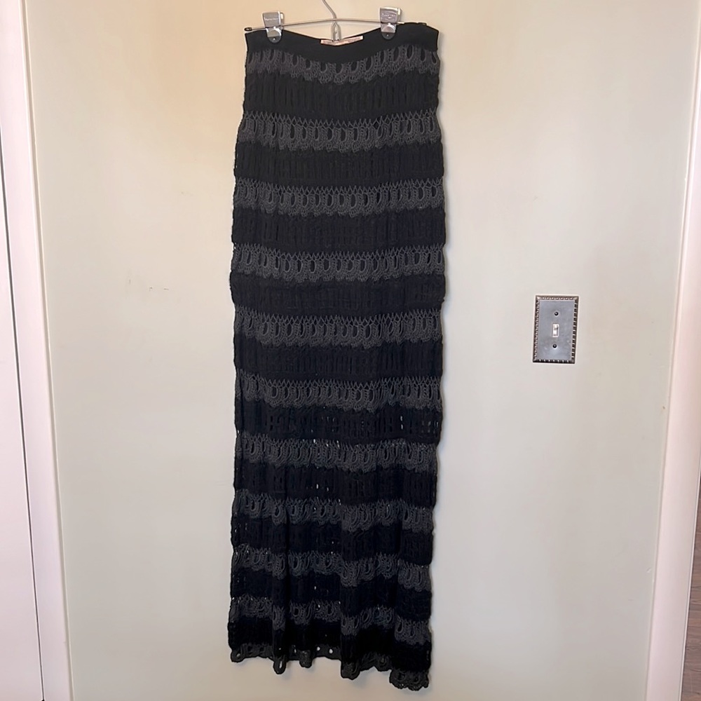 High Waist Crochet Skirt